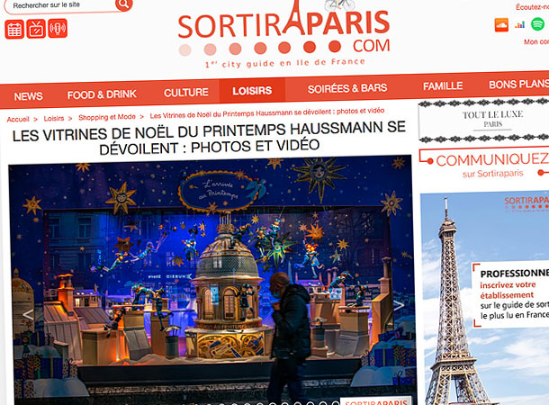 Du visuel peint à la vitrine du Printemps Haussmann