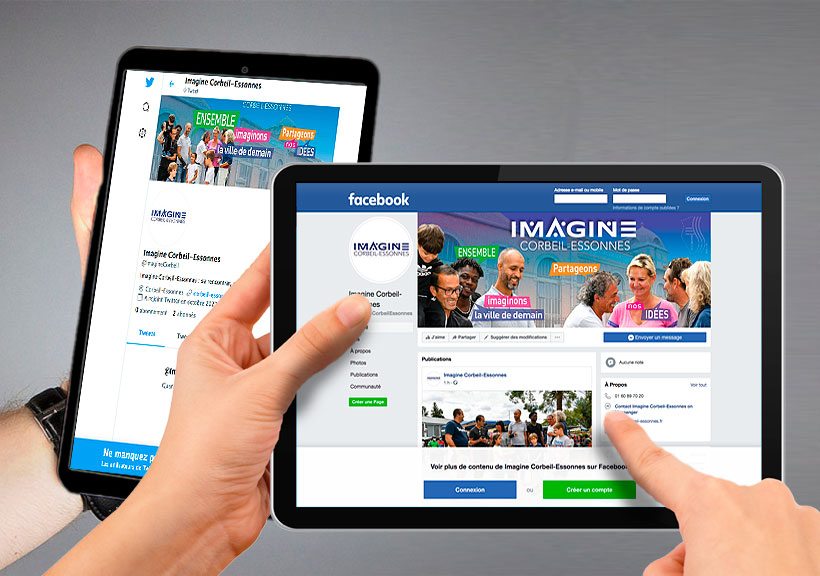Déclinaison du visuel pour les réseaux sociaux